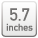 5.7 inches