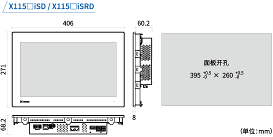 外形图/面板开孔尺寸