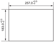 V9101iW Panel cutout